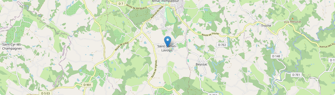 Saint-Sornin-Lavolps - Carte