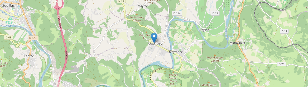 Saint-Sozy - Carte