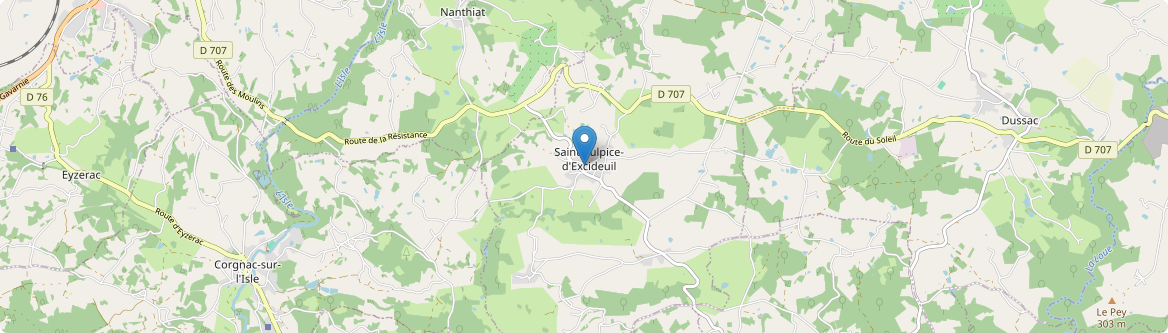 Saint-Sulpice-d'Excideuil - Carte