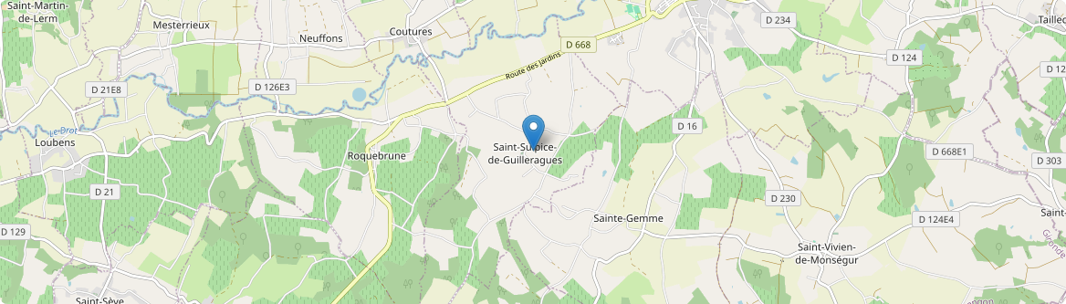 Saint-Sulpice-de-Guilleragues - Carte