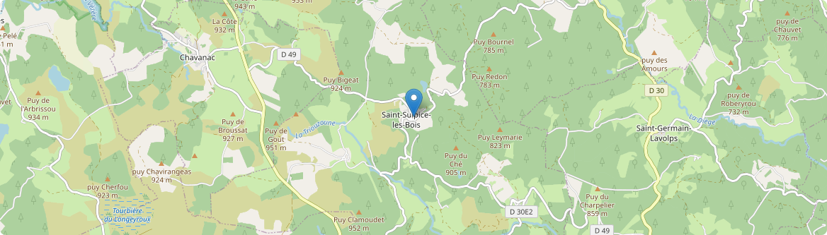 Saint-Sulpice-les-Bois - Carte