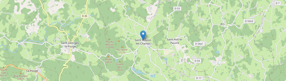 Saint-Sulpice-les-Champs - Carte