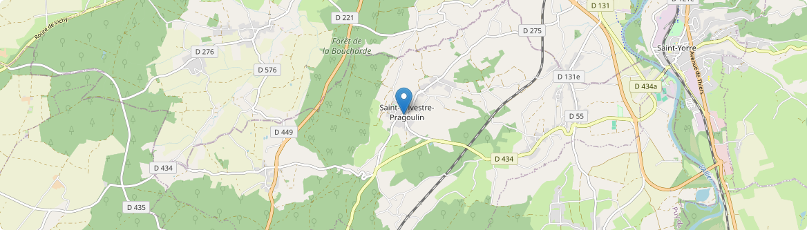 Saint-Sylvestre-Pragoulin - Carte