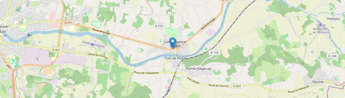 Saint-Sylvestre-sur-Lot - Carte