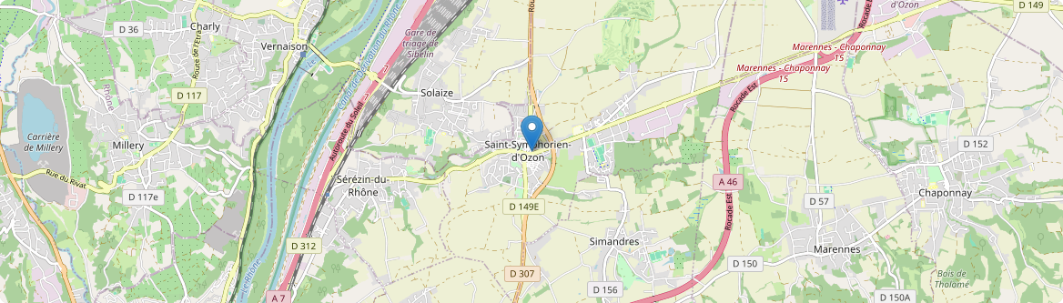 Saint-Symphorien-d'Ozon - Carte
