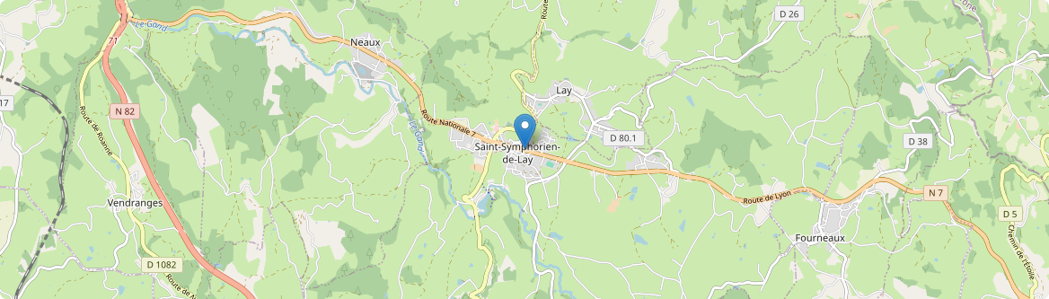 Saint-Symphorien-de-Lay - Carte