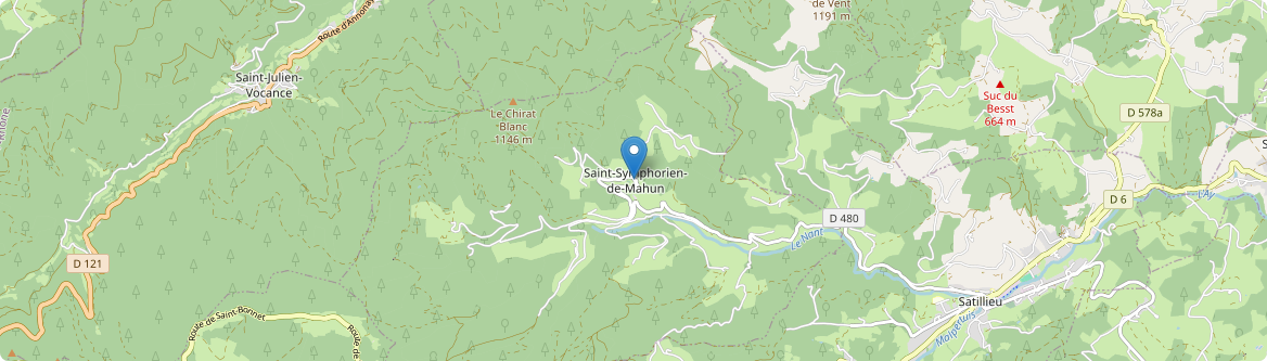 Saint-Symphorien-de-Mahun - Carte