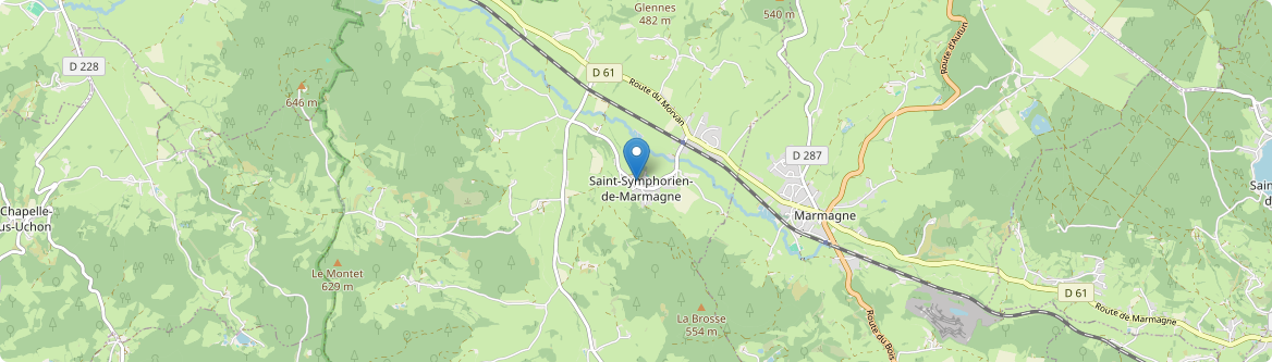 Saint-Symphorien-de-Marmagne - Carte