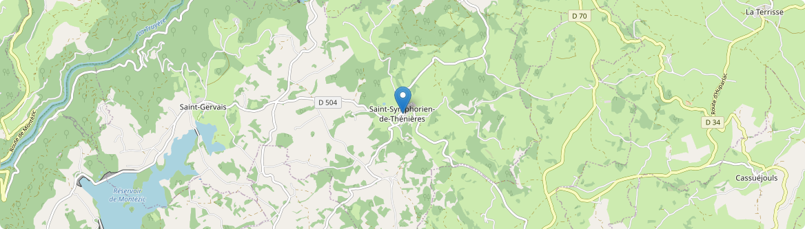 Saint-Symphorien-de-Thénières - Carte