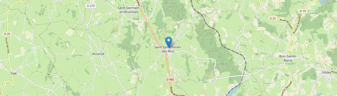 Saint-Symphorien-des-Bois - Carte
