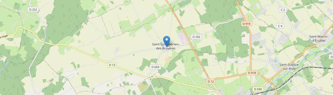Saint-Symphorien-des-Bruyères - Carte