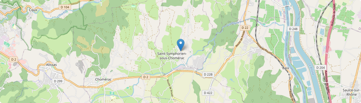 Saint-Symphorien-sous-Chomérac - Carte