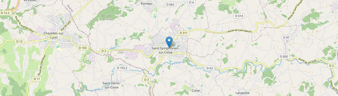 Saint-Symphorien-sur-Coise - Carte