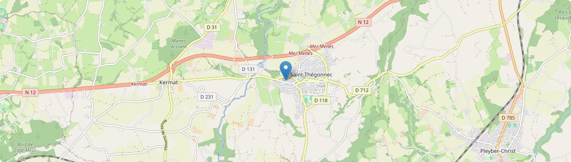 Saint-Thégonnec Loc-Eguiner - Carte
