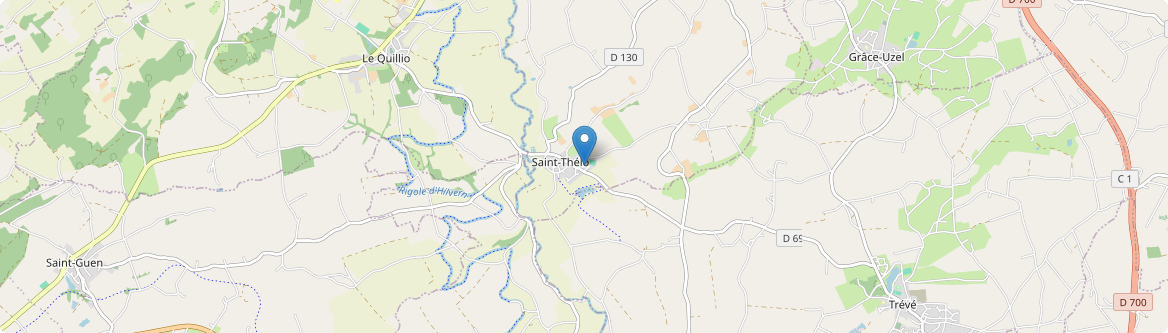 Saint-Thélo - Carte