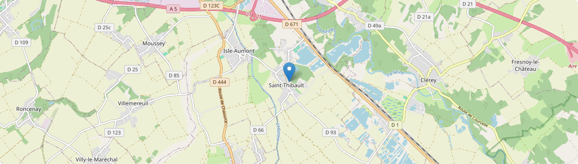 Saint-Thibault - Carte