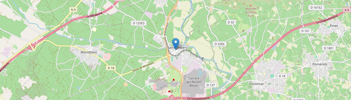 Saint-Thibéry - Carte