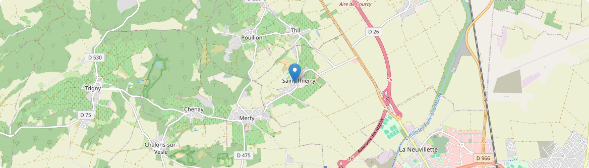 Saint-Thierry - Carte