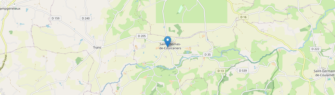 Saint-Thomas-de-Courceriers - Carte