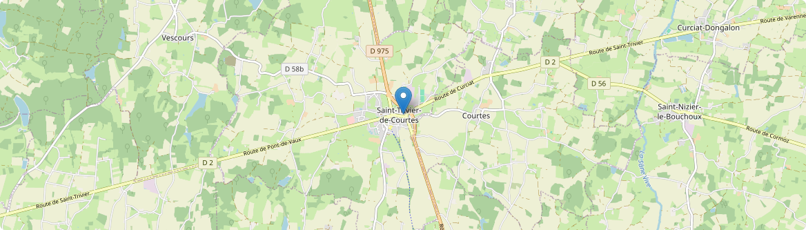 Saint-Trivier-de-Courtes - Carte