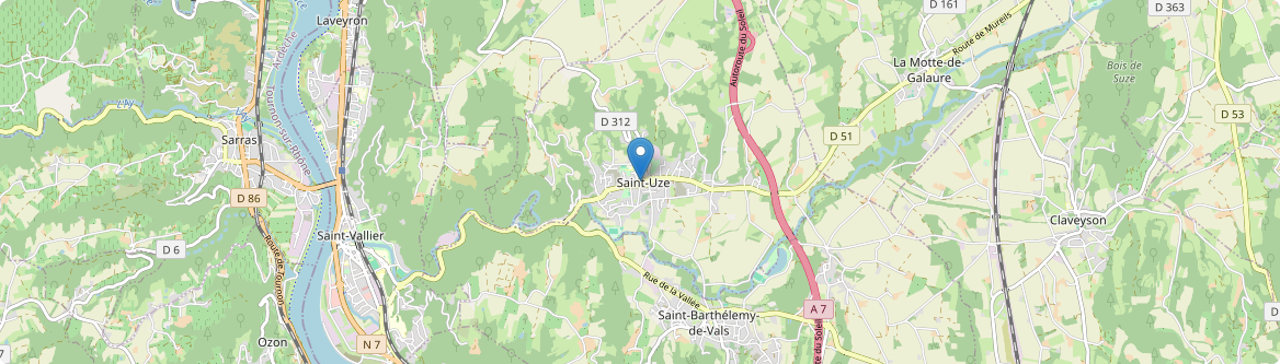 Saint-Uze - Carte