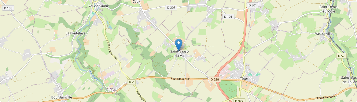 Saint-Vaast-du-Val - Carte