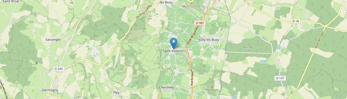 Saint-Vallerin - Carte