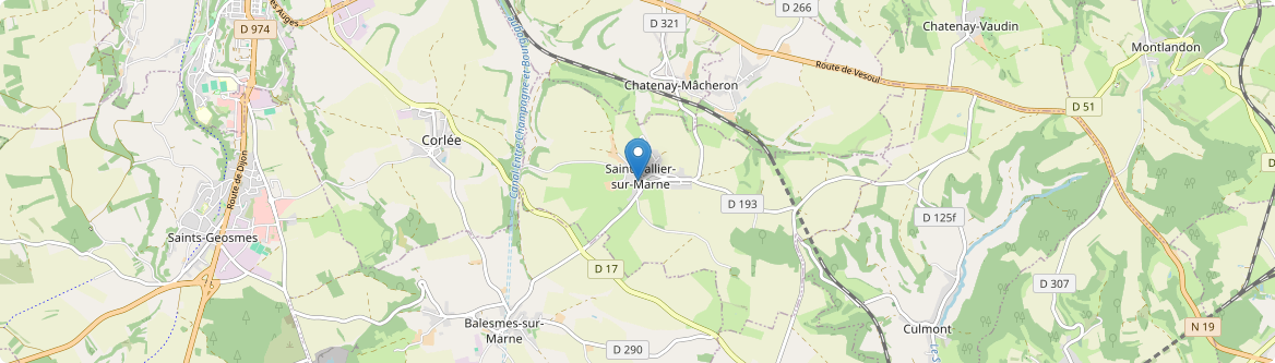 Saint-Vallier-sur-Marne - Carte
