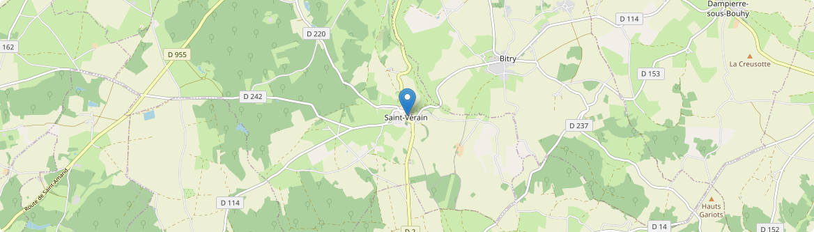 Saint-Vérain - Carte