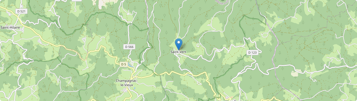 Saint-Vert - Carte