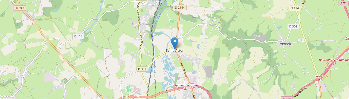 Saint-Victor - Carte