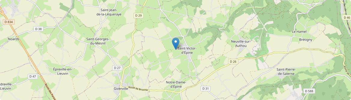 Saint-Victor-d'Épine - Carte