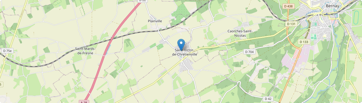 Saint-Victor-de-Chrétienville - Carte