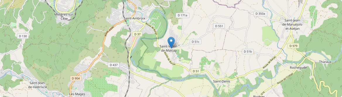 Saint-Victor-de-Malcap - Carte
