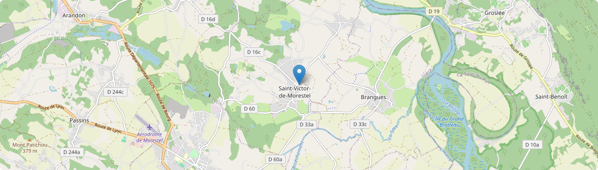 Saint-Victor-de-Morestel - Carte