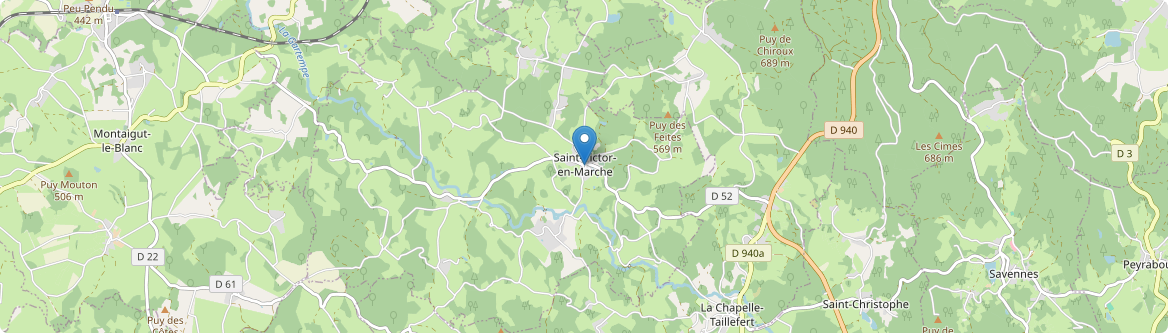 Saint-Victor-en-Marche - Carte