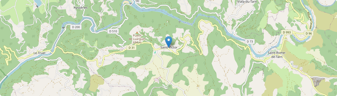Saint-Victor-et-Melvieu - Carte