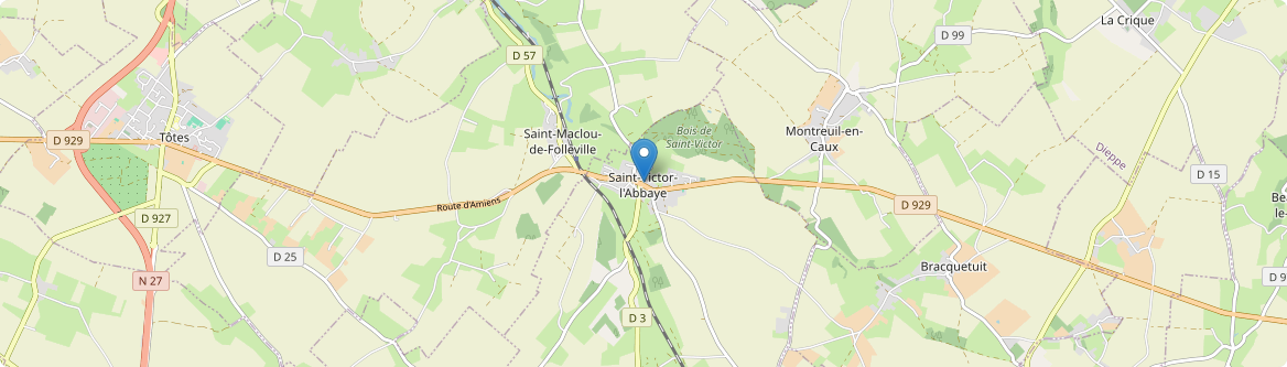 Saint-Victor-l'Abbaye - Carte
