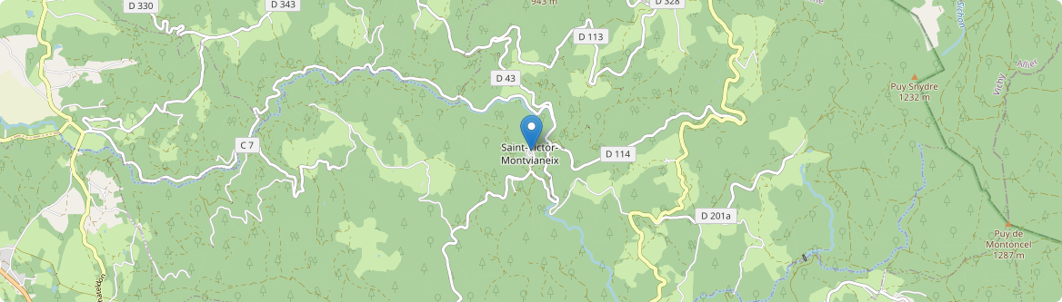 Saint-Victor-Montvianeix - Carte