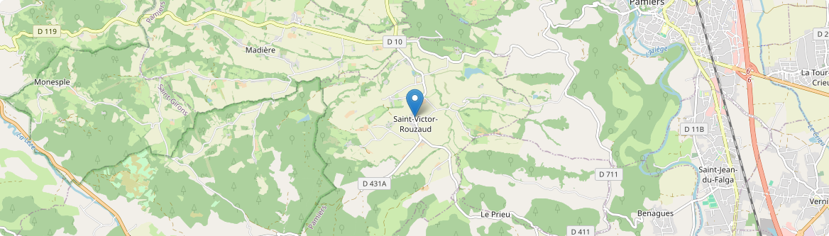 Saint-Victor-Rouzaud - Carte