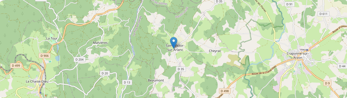 Saint-Victor-sur-Arlanc - Carte