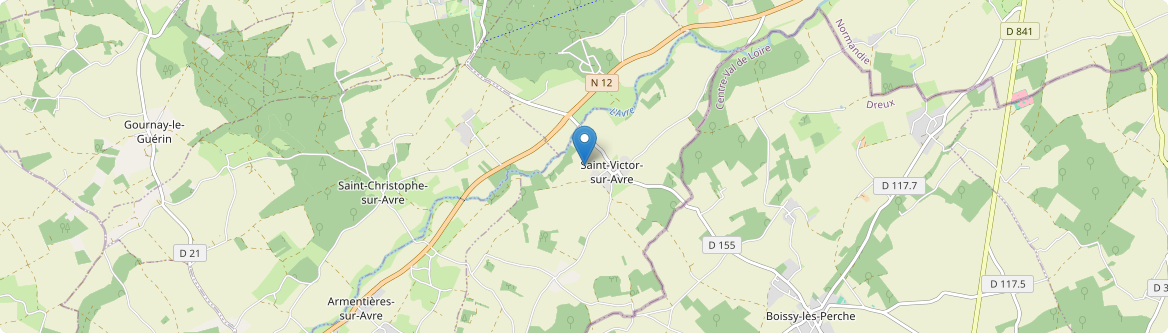 Saint-Victor-sur-Avre - Carte