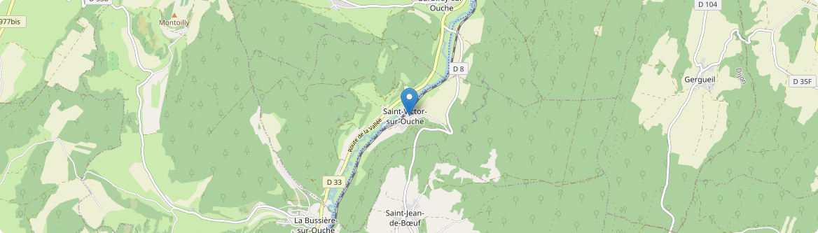 Saint-Victor-sur-Ouche - Carte