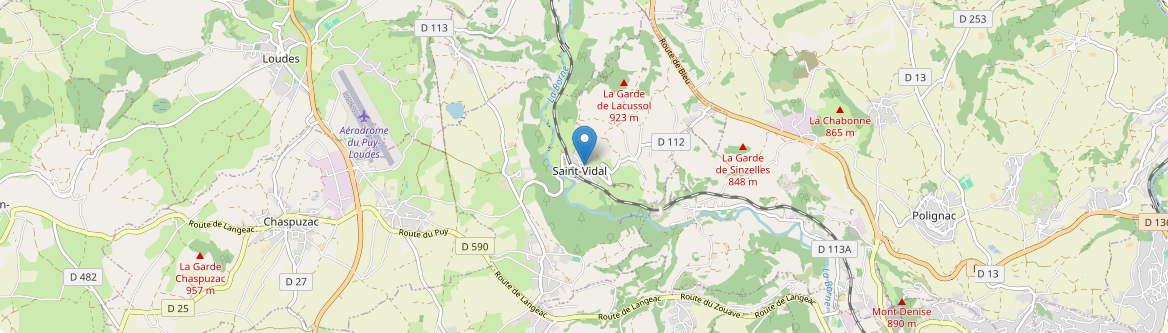 Saint-Vidal - Carte