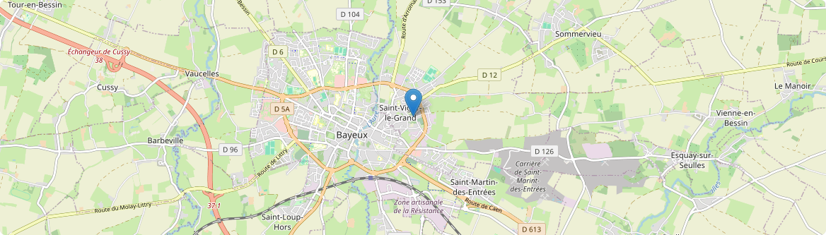Saint-Vigor-le-Grand - Carte