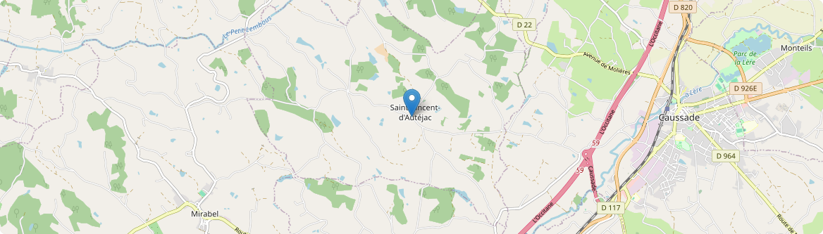 Saint-Vincent-d'Autéjac - Carte