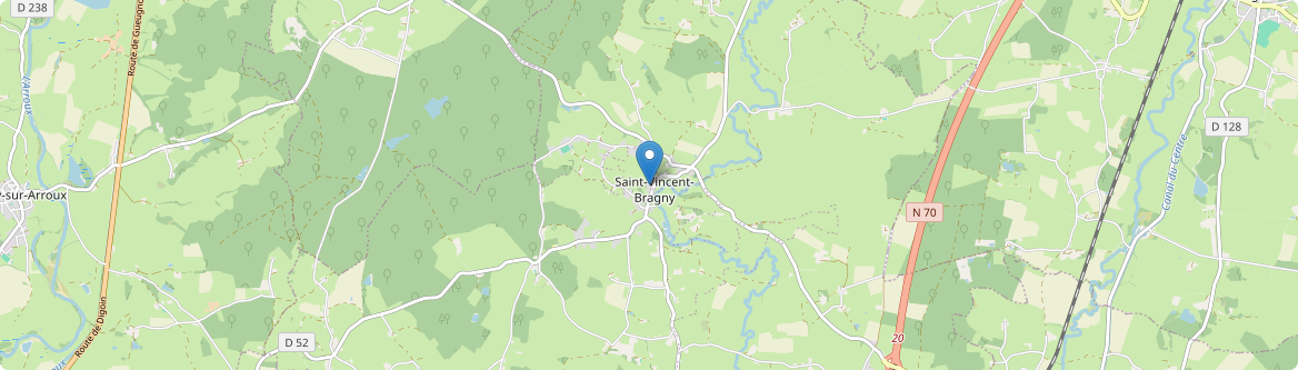 Saint-Vincent-Bragny - Carte