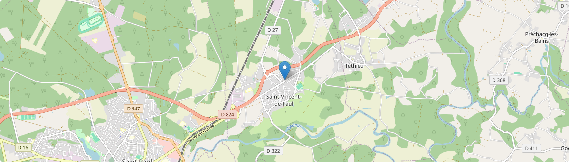 Saint-Vincent-de-Paul - Carte