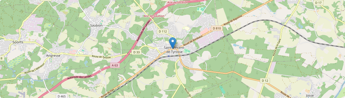 Saint-Vincent-de-Tyrosse - Carte