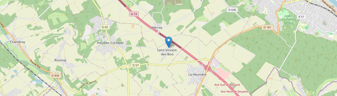 Saint-Vincent-des-Bois - Carte